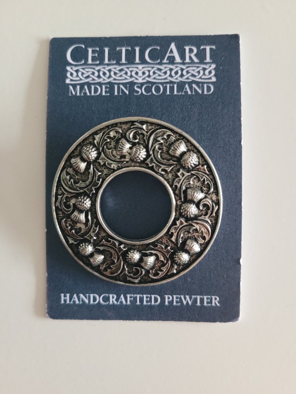 Celtic Art NEVER USED Made in Scotland Pewter Brooch